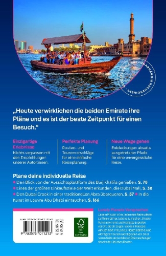 Buchcover und Innenansicht für das Buch: LONELY PLANET Reiseführer Dubai & Abu Dhabi