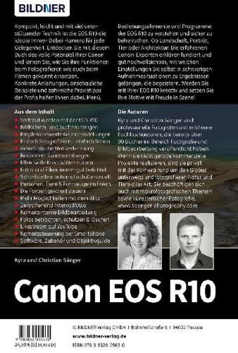 Buchcover und Innenansicht für das Buch: Canon EOS R10