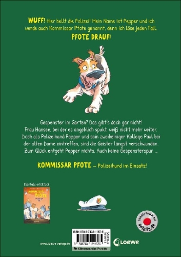 Buchcover und Innenansicht für das Buch: Kommissar Pfote (Band 5) - Hier riecht doch was faul!