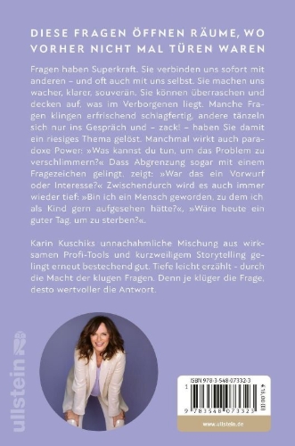 Buchcover und Innenansicht für das Buch: 50 Fragen, die das Leben leichter machen