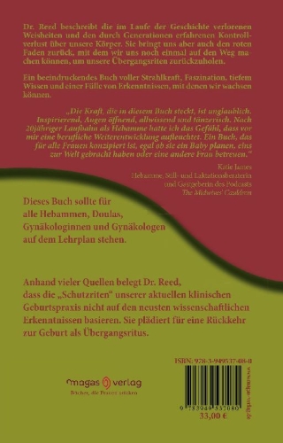 Buchcover und Innenansicht für das Buch: Reclaiming childbirth as a rite of passage