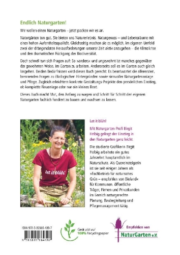 Buchcover und Innenansicht für das Buch: Mein Garten wird ein Naturgarten