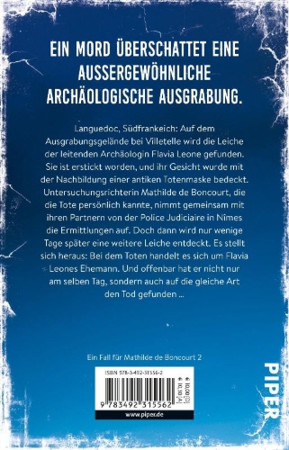 Buchcover und Innenansicht für das Buch: Die Richterin und die tote Archäologin