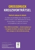 Buchcover und Innenansicht für das Buch: Großdruck Kreuzworträtsel - Band 8 - Über 280 Rätsel in großer Schrift für Senioren & Erwachsene