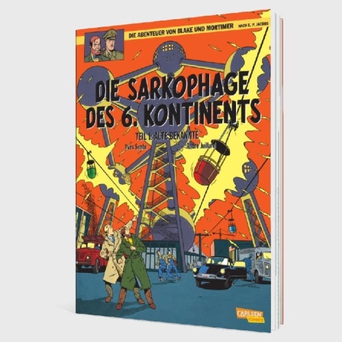 Buchcover und Innenansicht für das Buch: Les Sarcophages du 6e continent - Tome 1