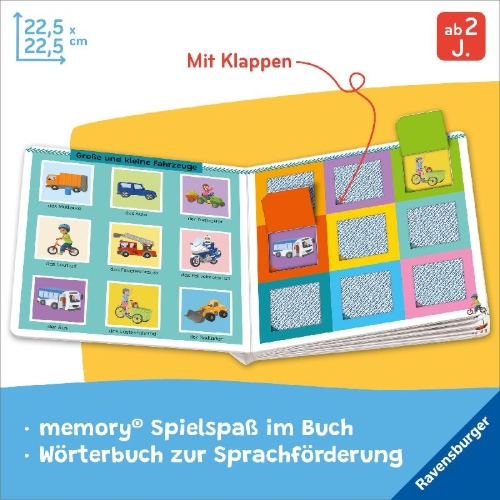 Buchcover und Innenansicht für das Buch: Mein erstes memory® Spielbuch