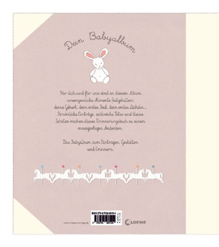 Buchcover und Innenansicht für das Buch: album de bébé
