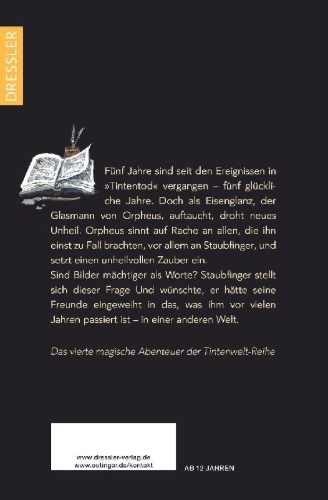 Buchcover und Innenansicht für das Buch: Tintenwelt 4. Die Farbe der Rache