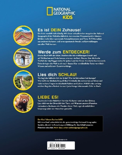Buchcover und Innenansicht für das Buch: World Atlas