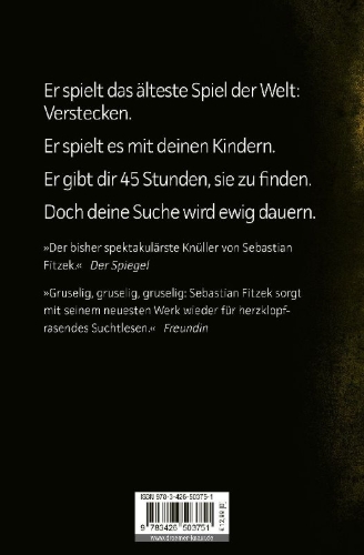 Buchcover und Innenansicht für das Buch: Der Augensammler