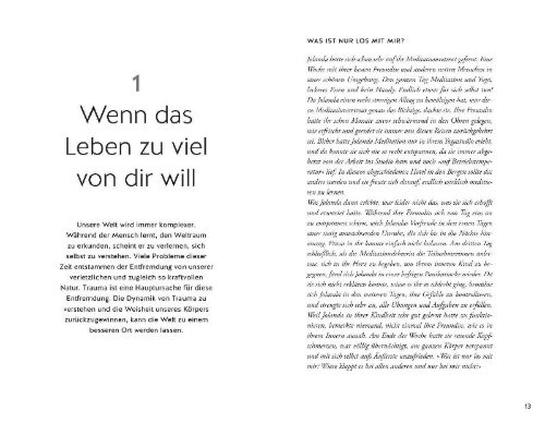 Buchcover und Innenansicht für das Buch: Bin ich traumatisiert?