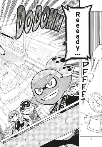 Buchcover und Innenansicht für das Buch: Splatoon