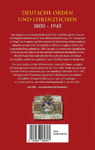 Buchcover und Innenansicht für das Buch: Deutsche Orden und Ehrenzeichen 1800 - 1945