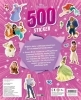 Buchcover und Innenansicht für das Buch: Disney Prinzessin: 500 Sticker - Stickern - Rätseln - Ausmalen