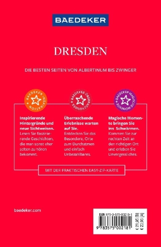 Buchcover und Innenansicht für das Buch: Baedeker Reiseführer Dresden