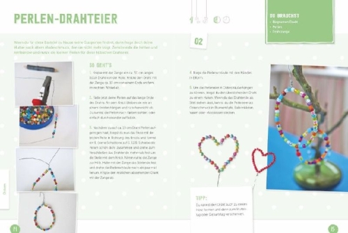 Buchcover und Innenansicht für das Buch: Das große Jahreszeiten-Bastelbuch