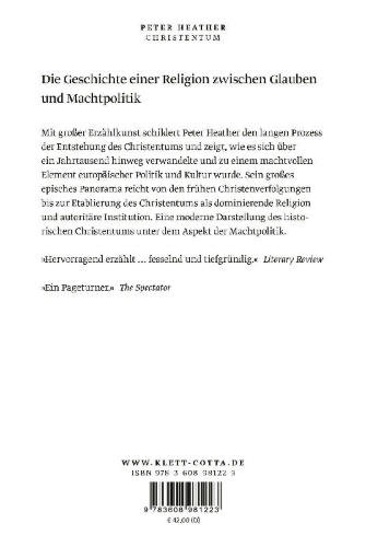 Buchcover und Innenansicht für das Buch: Christendom. The Triumph of a Religion