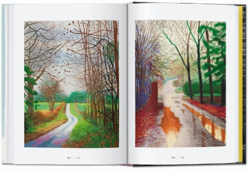 Buchcover und Innenansicht für das Buch: David Hockney. A Chronology