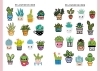 Buchcover und Innenansicht für das Buch: Kawaii Stickerbuch - Band 1