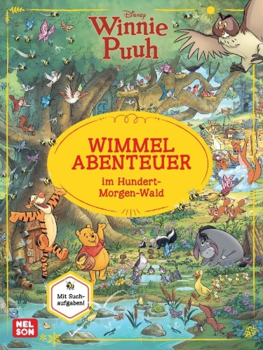 Buchcover und Innenansicht für das Buch: Disney Winnie Puuh: Wimmelabenteuer im Hundert-Morgen-Wald