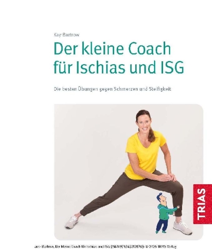Buchcover und Innenansicht für das Buch: Der kleine Coach für Ischias und ISG