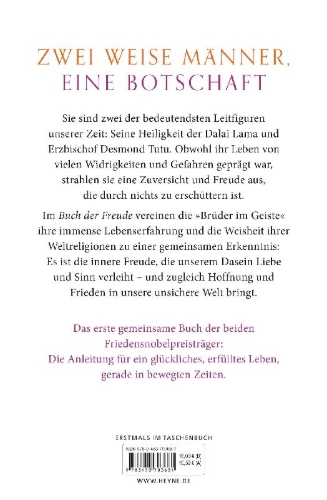 Buchcover und Innenansicht für das Buch: The Book of Joy