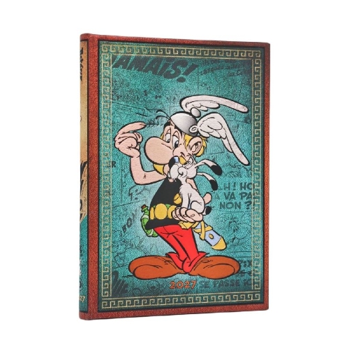 Buchcover und Innenansicht für das Buch: 12-Monatskalender 2027 Asterix der Gallier Midi Vertikal
