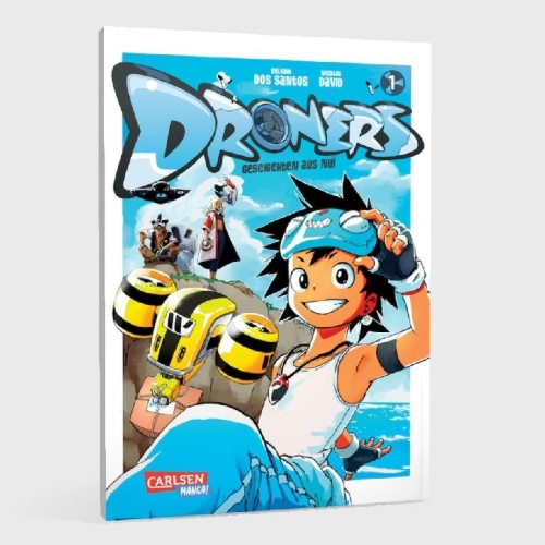 Buchcover und Innenansicht für das Buch: Droners - Tales of Nui