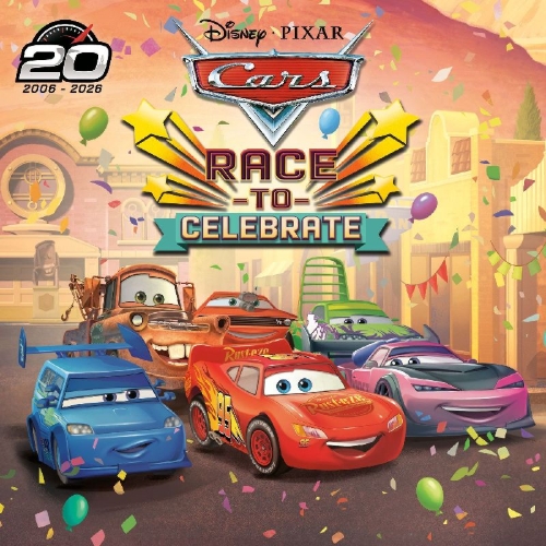 Buchcover und Innenansicht für das Buch: Race to Celebrate (Disney/Pixar's Cars)