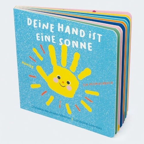 Buchcover und Innenansicht für das Buch: Ta petite main comme un soleil