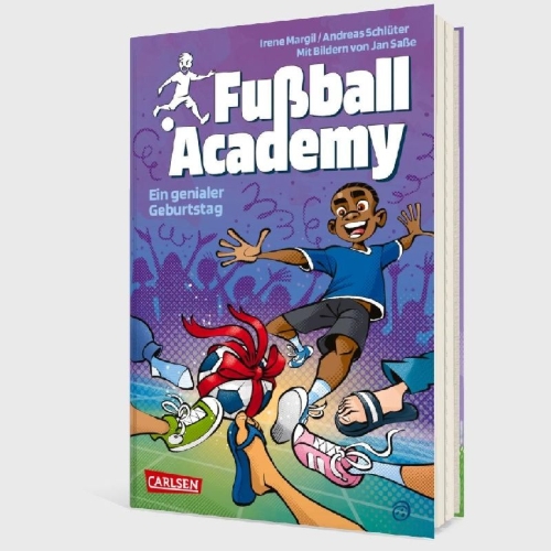 Buchcover und Innenansicht für das Buch: Fußball Academy 5: Ein genialer Geburtstag