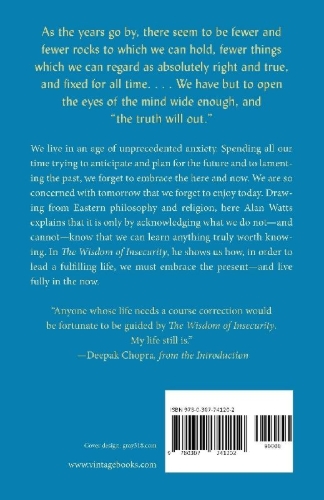 Buchcover und Innenansicht für das Buch: The Wisdom of Insecurity
