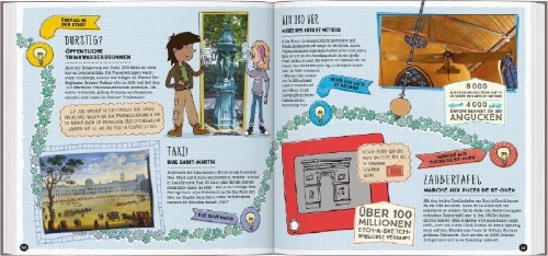 Buchcover und Innenansicht für das Buch: LONELY PLANET Kinderreiseführer Komm mit nach Paris