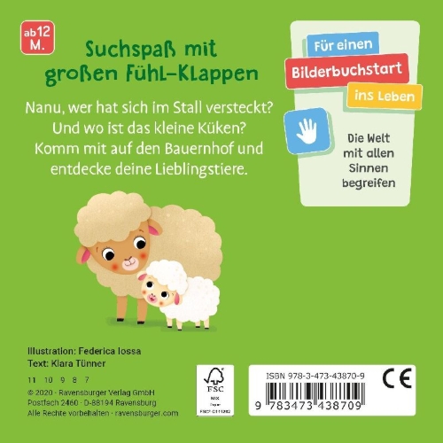 Buchcover und Innenansicht für das Buch: Wo bist du, kleines Küken?
