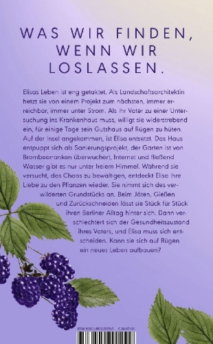 Buchcover und Innenansicht für das Buch: Brombeerblaue Tage