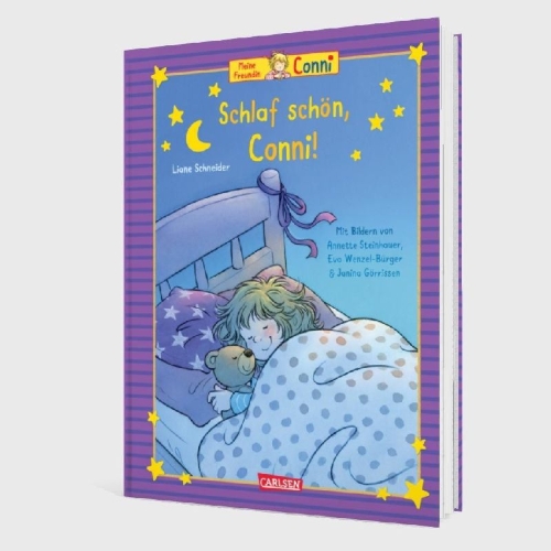 Buchcover und Innenansicht für das Buch: Conni-Bilderbuch-Sammelband: Meine Freundin Conni: Schlaf schön, Conni!
