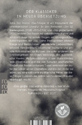 Buchcover und Innenansicht für das Buch: U.S.A.     The 42nd Parallel/1919/The Big Money