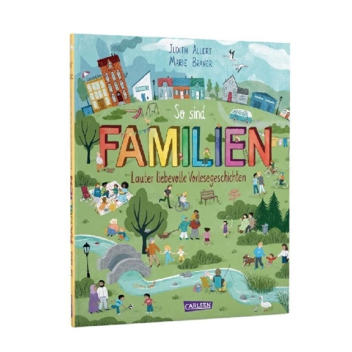 Buchcover und Innenansicht für das Buch: So sind Familien