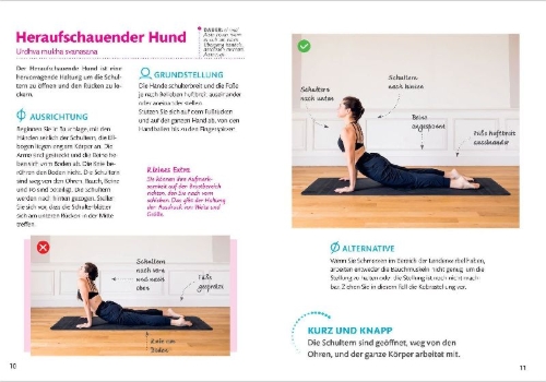 Buchcover und Innenansicht für das Buch: Yoga super facile