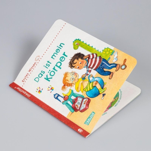 Buchcover und Innenansicht für das Buch: Unkaputtbar: Erstes Wissen: Das ist mein Körper