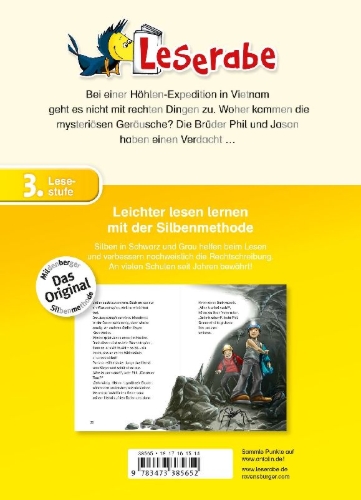 Buchcover und Innenansicht für das Buch: Im Labyrinth der Finsternis - Leserabe 3. Klasse - Erstlesebuch für Kinder ab 8 Jahren