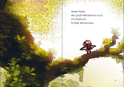 Buchcover und Innenansicht für das Buch: Grumpy Monkey: Ready, Set, Bananas!
