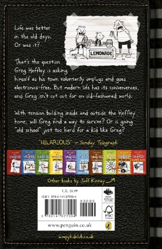 Buchcover und Innenansicht für das Buch: Diary of a Wimpy Kid 10. Old School