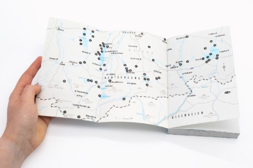 Buchcover und Innenansicht für das Buch: Oberbayern und seine Seen Reiseführer LIEBLINGSORTE