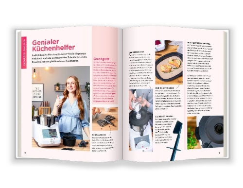 Buchcover und Innenansicht für das Buch: monsieur cuisine by ZauberMix - Basis-Kochbuch
