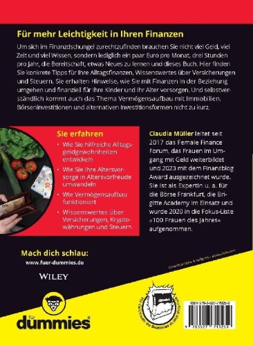Buchcover und Innenansicht für das Buch: Meine Finanzen meistern für Dummies