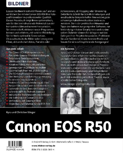 Buchcover und Innenansicht für das Buch: Canon EOS R50