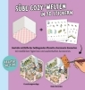 Buchcover und Innenansicht für das Buch: Mini-Sticker-Szenen - Cozy Mini-Shops I 3D-Sticker