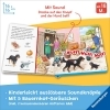 Buchcover und Innenansicht für das Buch: Hör mal hin - Sachen suchen, Sachen hören: Bauernhof