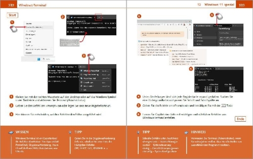 Buchcover und Innenansicht für das Buch: Windows 11 Bild für Bild erklärt - Windows 11. Ideal für Einsteiger und Umsteiger geeignet
